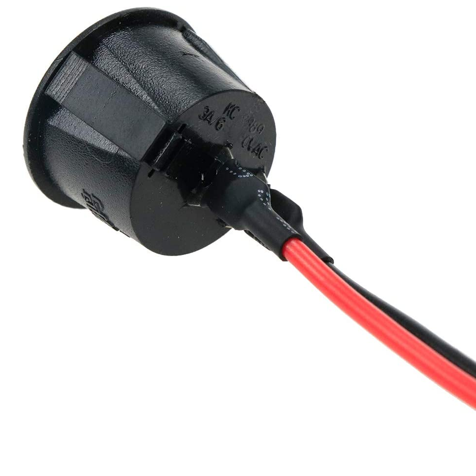  Interruptor basculante redondo pequeño de 0.630 in de diámetro,  10 Uds. Mini redondo negro blanco rojo 2pin ON-OFF Rocker interruptor de  alimentación nuevo - (color: rojo) : Herramientas y Mejoras del Hogar