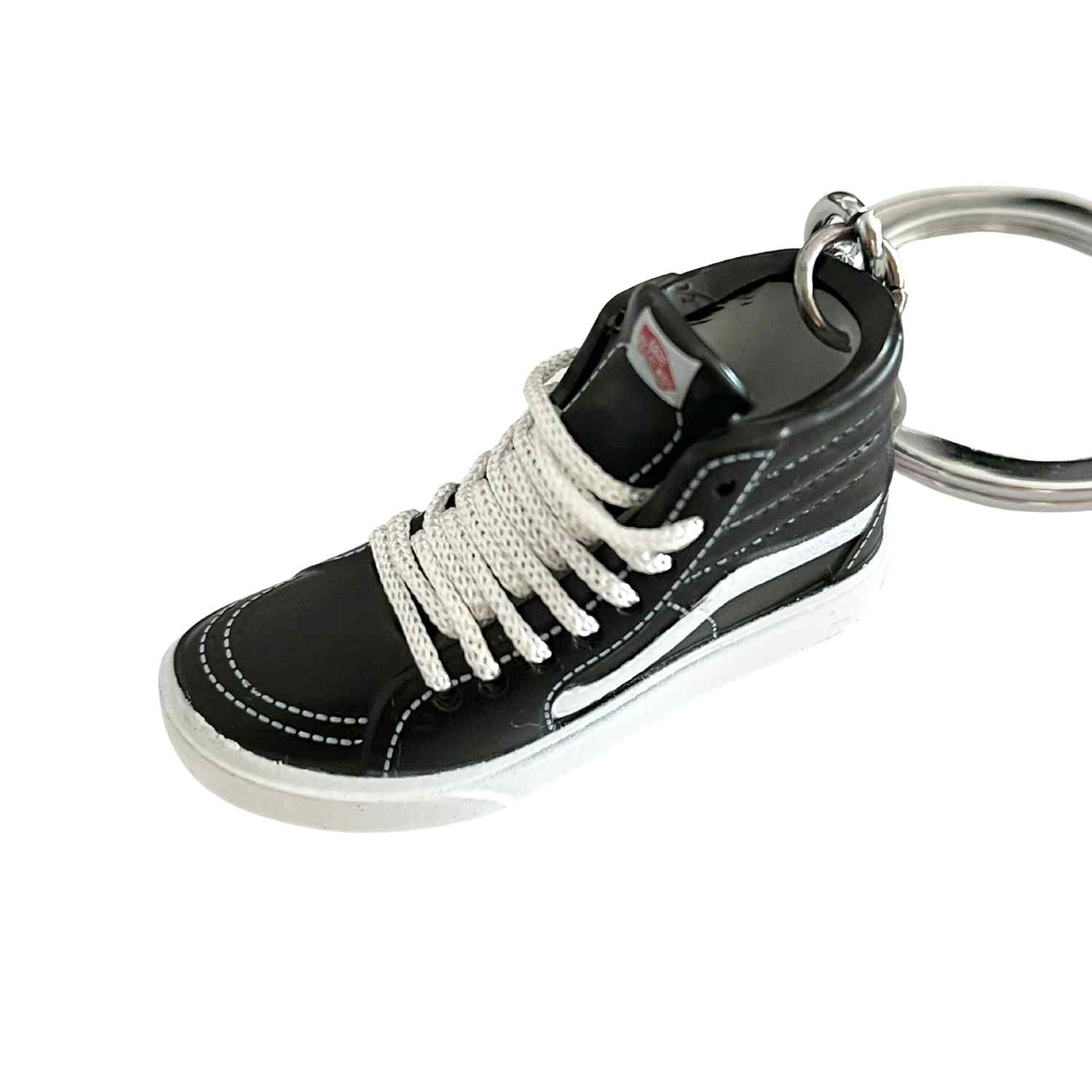 Llavero Zapatilla vans alta Casual Negra y blanca