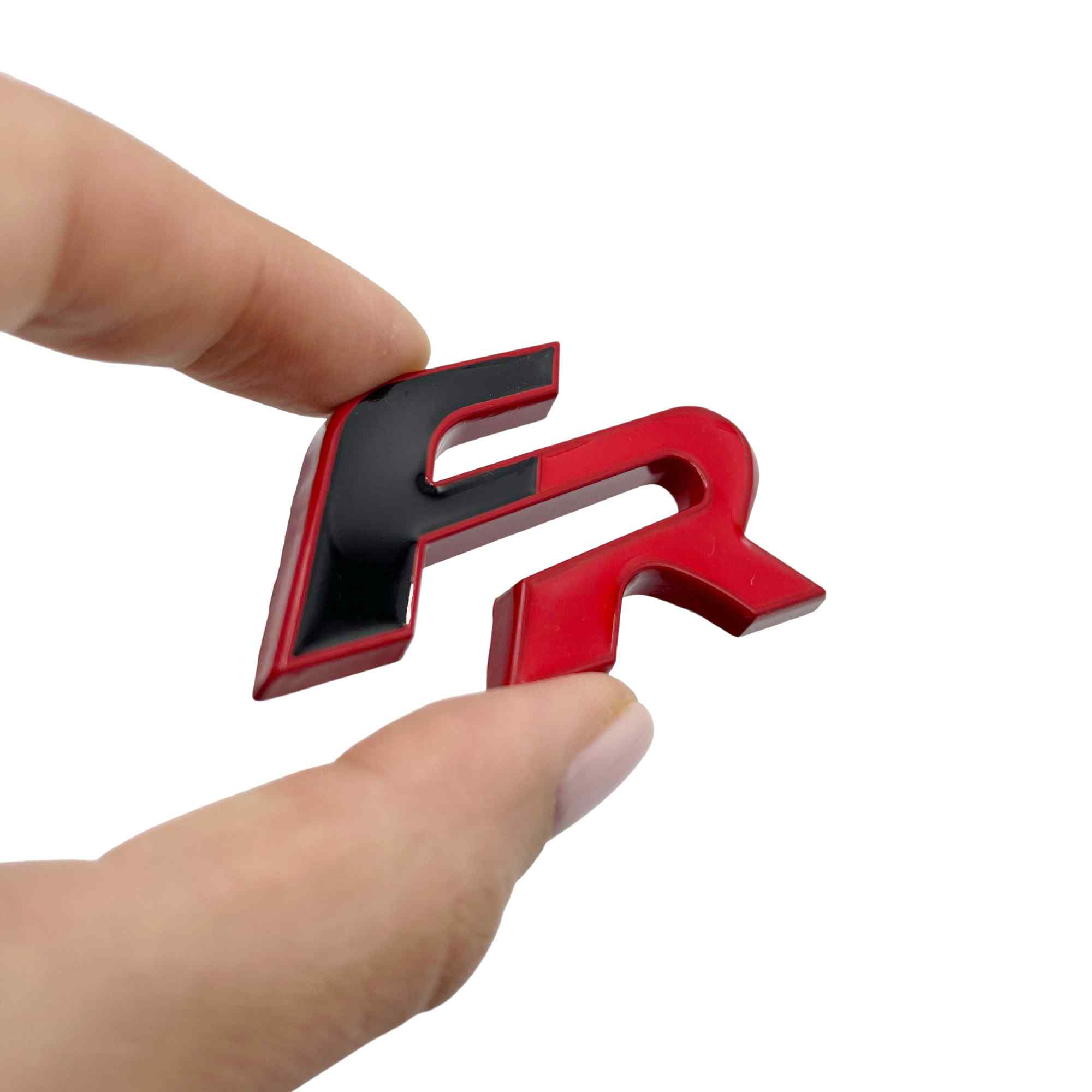 Emblema original FR de Seat Logotipo para parrilla cromado / rojo
