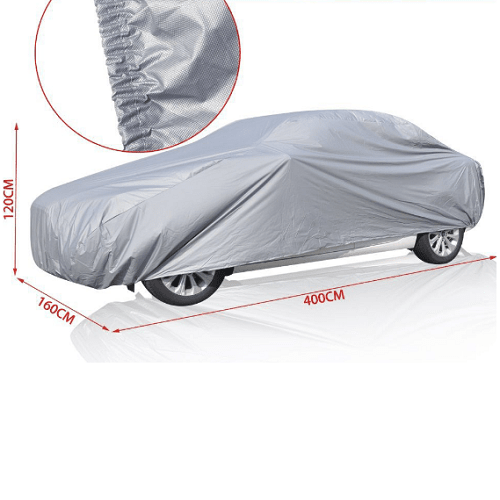 Funda para coche impermeable a Prueba de Polvo Anti-UV Talla S gris para interior