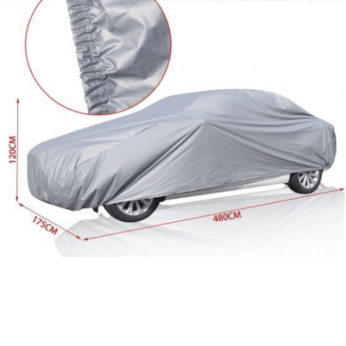 Funda para coche impermeable a Prueba de Polvo Anti-UV Talla L gris para interior