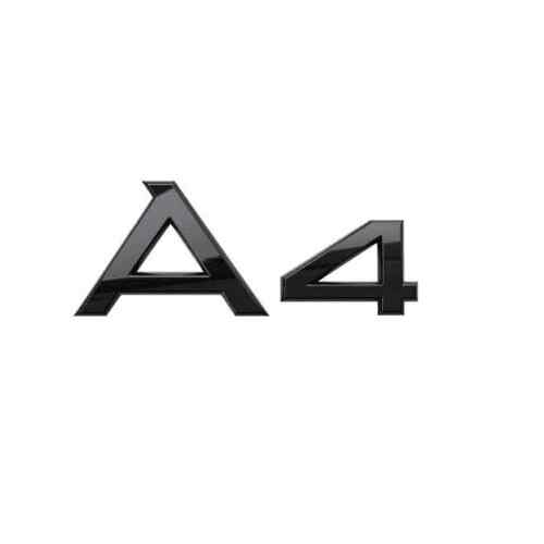 Emblema Adhesivo A4 para Maletero compatible con audi negro