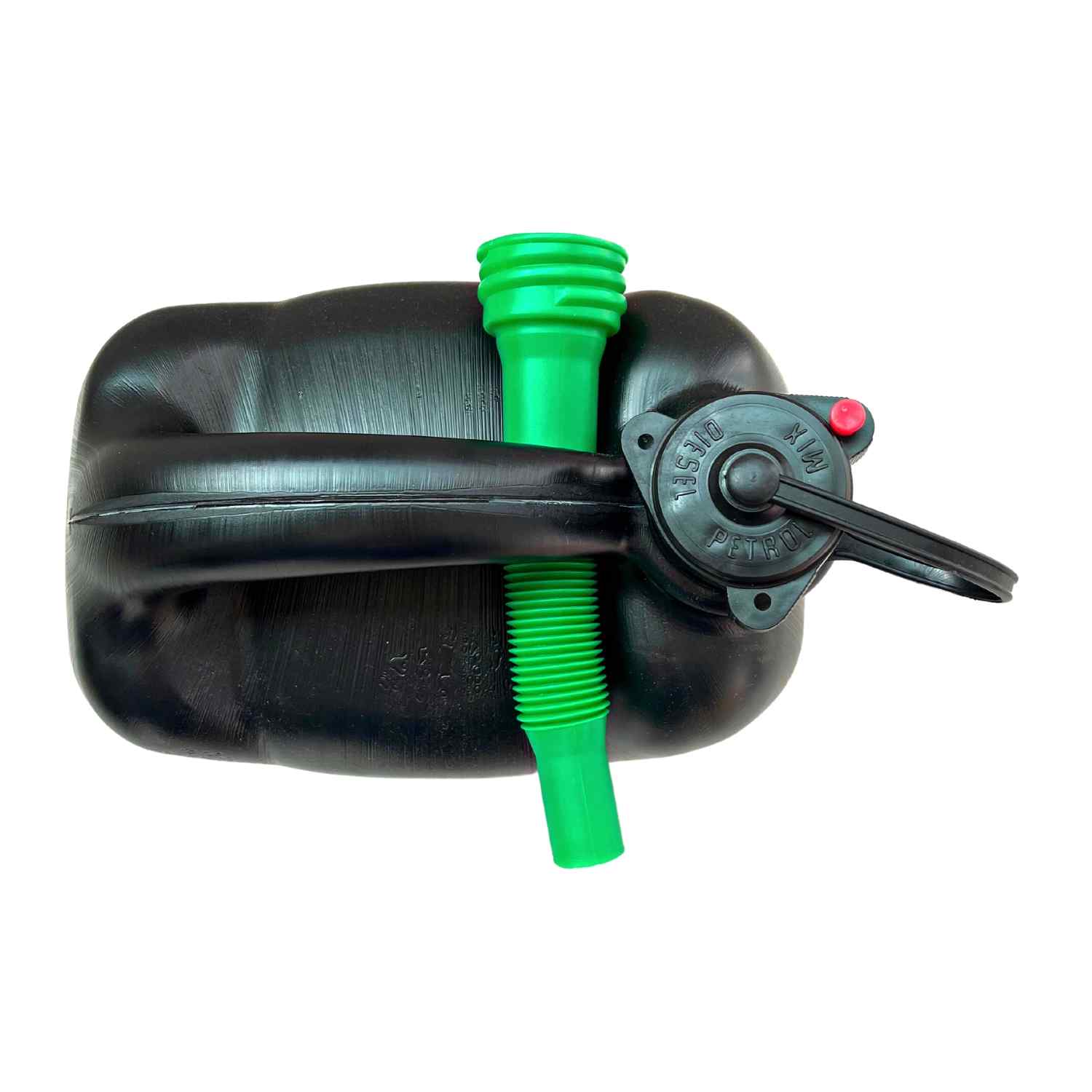 Bidón Garrafa Plástico Gasolina Diesel 10 Litros homologado franja de  medición incluye Embudo negro