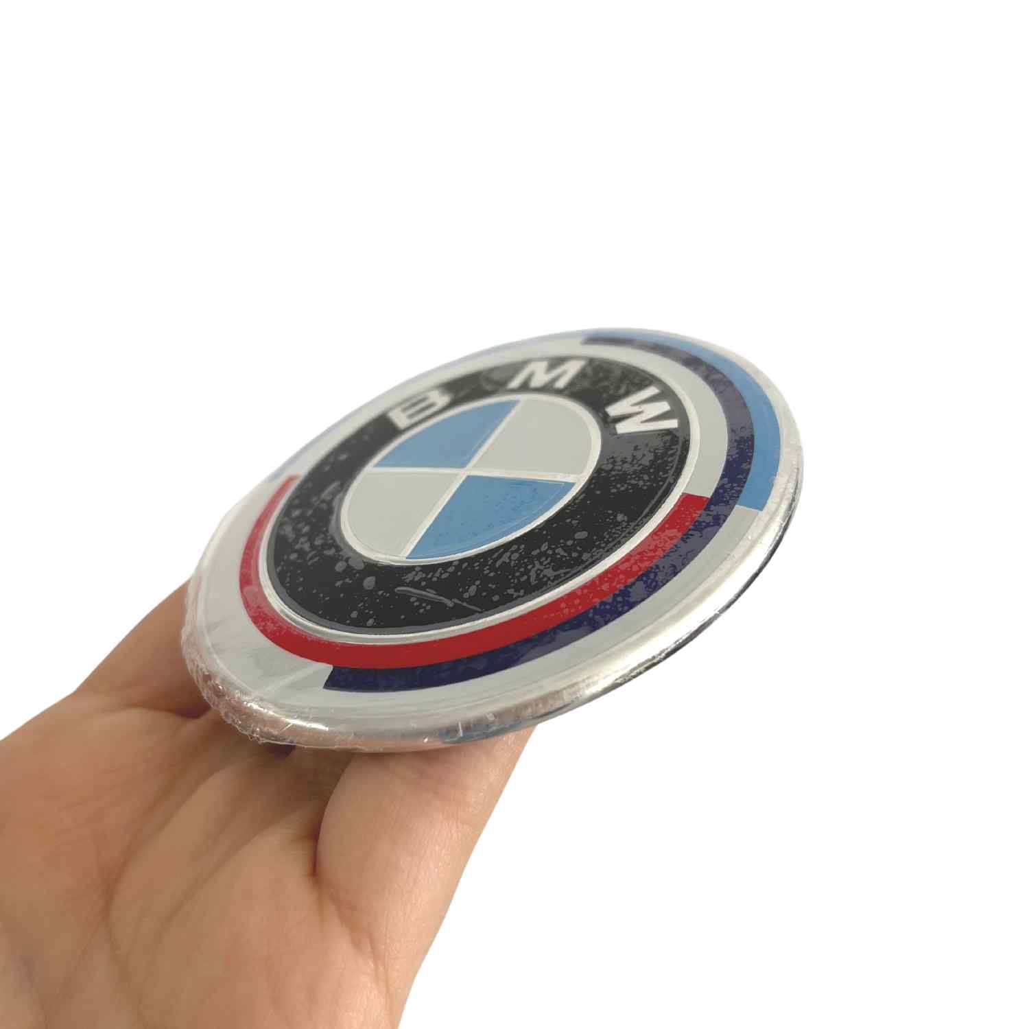 Emblema para capo compatible con BMW 82 mm 50 aniversario